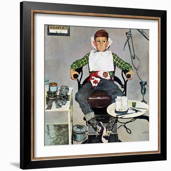 "In the Dentist's Chair", October 19, 1957-Kurt Ard-Framed Giclee Print