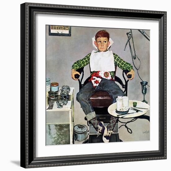 "In the Dentist's Chair", October 19, 1957-Kurt Ard-Framed Giclee Print