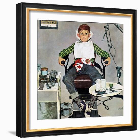 "In the Dentist's Chair", October 19, 1957-Kurt Ard-Framed Giclee Print