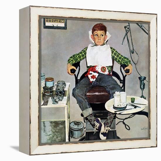 "In the Dentist's Chair", October 19, 1957-Kurt Ard-Framed Premier Image Canvas