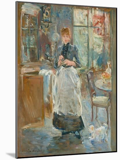 In the Dining Room, 1886 (Oil on Canvas)-Berthe Morisot-Mounted Giclee Print