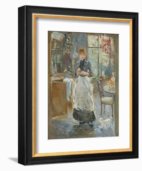 In the Dining Room, 1886-Berthe Morisot-Framed Art Print