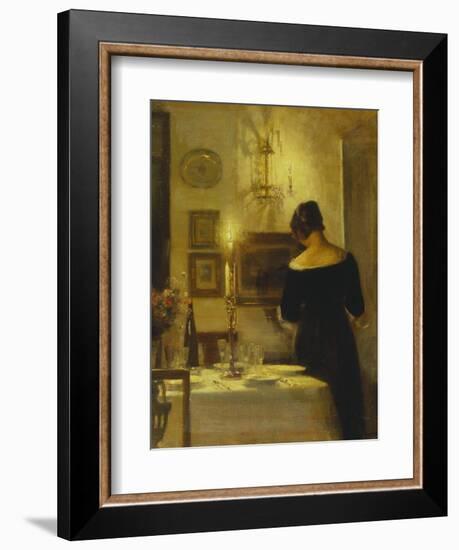 In the Dining Room-Carl Holsoe-Framed Giclee Print