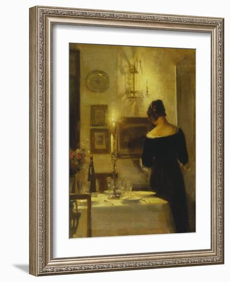 In the Dining Room-Carl Holsoe-Framed Giclee Print