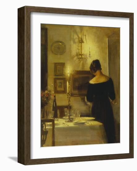 In the Dining Room-Carl Holsoe-Framed Giclee Print