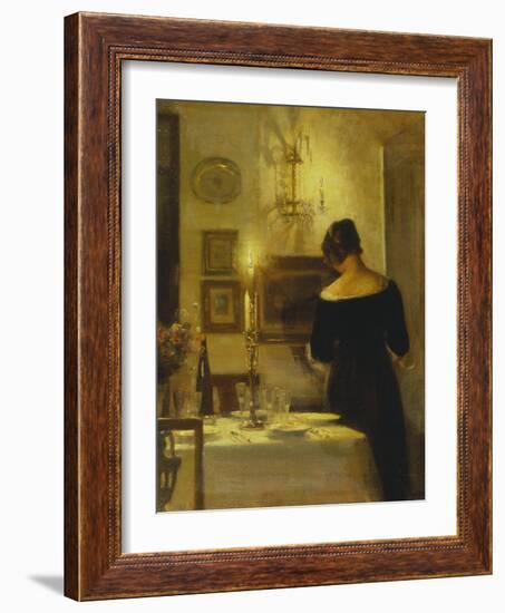 In the Dining Room-Carl Holsoe-Framed Giclee Print