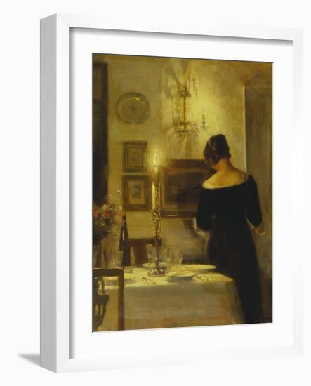 In the Dining Room-Carl Holsoe-Framed Giclee Print