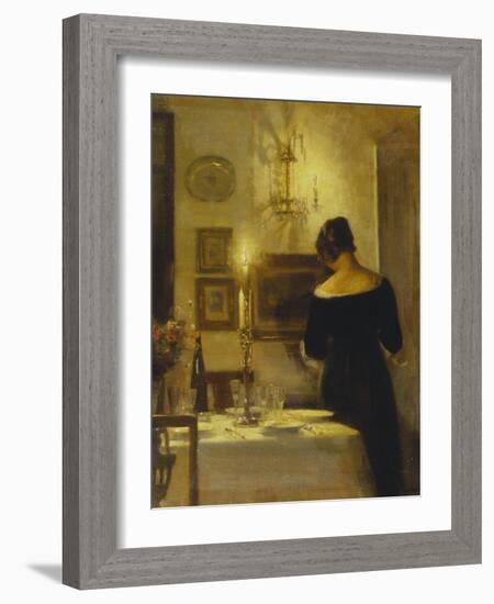 In the Dining Room-Carl Holsoe-Framed Giclee Print