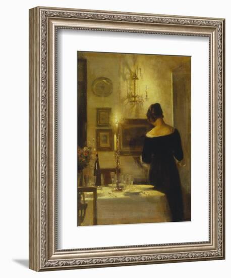 In the Dining Room-Carl Holsoe-Framed Giclee Print