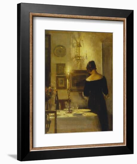 In the Dining Room-Carl Holsoe-Framed Giclee Print