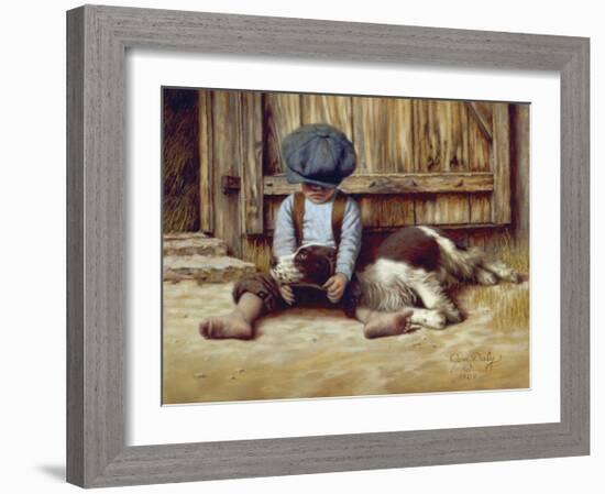 In the Dog House-Jim Daly-Framed Art Print