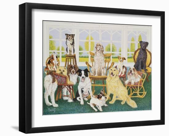 In the Dog House-Pat Scott-Framed Giclee Print