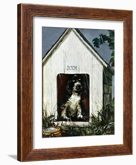 "In the Doghouse," April 24, 1948-Albert Staehle-Framed Giclee Print