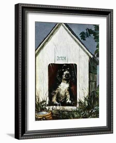 "In the Doghouse," April 24, 1948-Albert Staehle-Framed Giclee Print