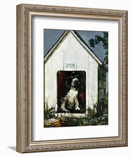 "In the Doghouse," April 24, 1948-Albert Staehle-Framed Giclee Print