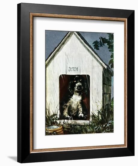 "In the Doghouse," April 24, 1948-Albert Staehle-Framed Giclee Print