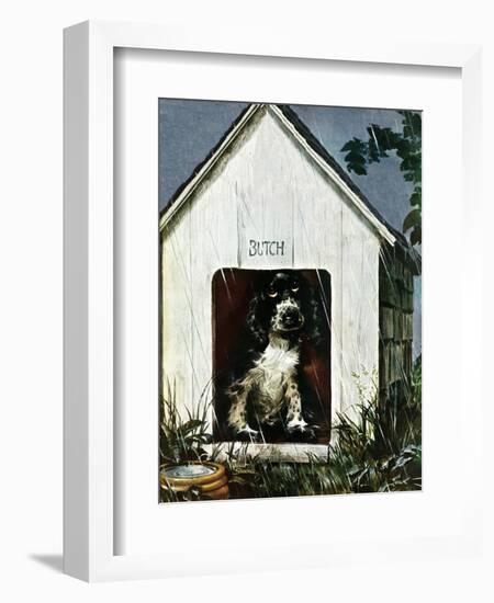 "In the Doghouse," April 24, 1948-Albert Staehle-Framed Giclee Print