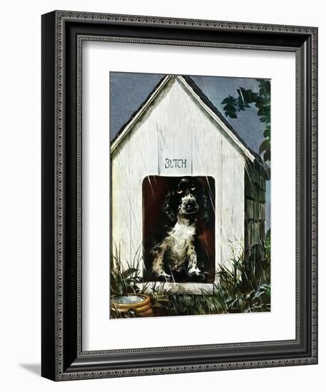 "In the Doghouse," April 24, 1948-Albert Staehle-Framed Giclee Print