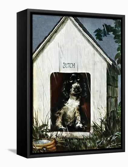 "In the Doghouse," April 24, 1948-Albert Staehle-Framed Premier Image Canvas