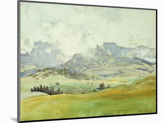 In the Dolomites-John Singer Sargent-Mounted Premium Giclee Print