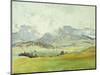 In the Dolomites-John Singer Sargent-Mounted Premium Giclee Print