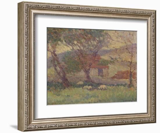 In the Downs Near Lewes, 1906-Robert Polhill Bevan-Framed Giclee Print