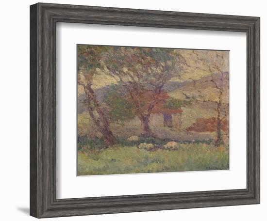 In the Downs Near Lewes, 1906-Robert Polhill Bevan-Framed Giclee Print