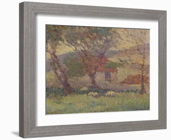 In the Downs Near Lewes, 1906-Robert Polhill Bevan-Framed Giclee Print