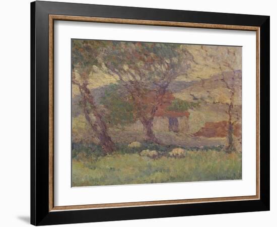 In the Downs Near Lewes, 1906-Robert Polhill Bevan-Framed Giclee Print