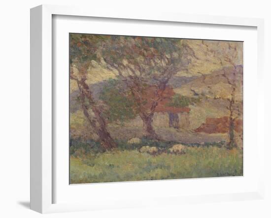 In the Downs Near Lewes, 1906-Robert Polhill Bevan-Framed Giclee Print