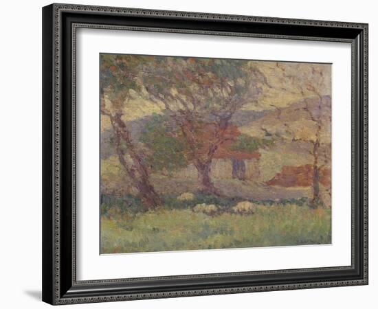 In the Downs Near Lewes, 1906-Robert Polhill Bevan-Framed Giclee Print