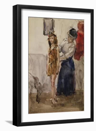 In the Dressing Room-Isaac Israels-Framed Giclee Print