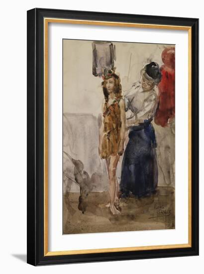 In the Dressing Room-Isaac Israels-Framed Giclee Print