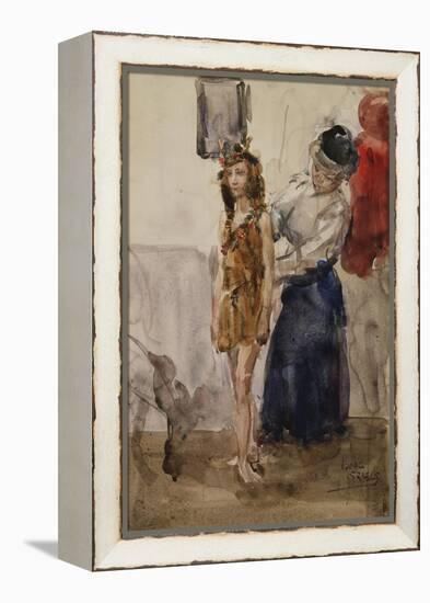 In the Dressing Room-Isaac Israels-Framed Premier Image Canvas