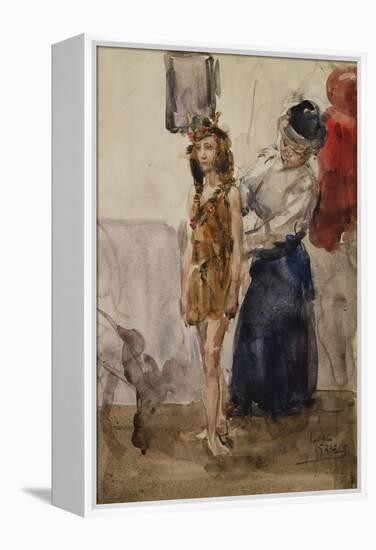 In the Dressing Room-Isaac Israels-Framed Premier Image Canvas