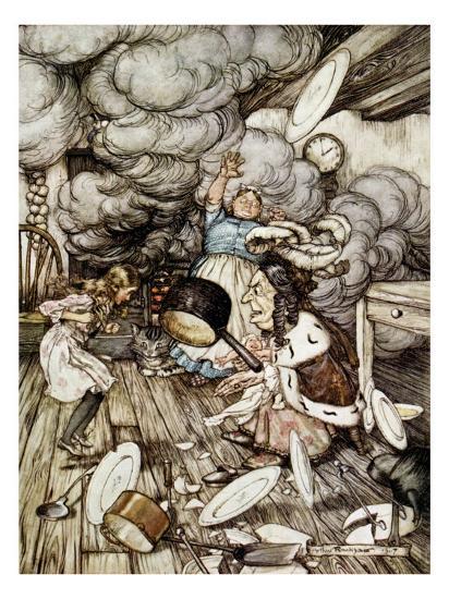 In The Duchess S Kitchen Illustration To Alice S Adventures In Wonderland By Lewis Carroll Giclee Print Arthur Rackham Art Com