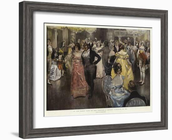 In the Early Days of Our Century, a Society Function in 1800-Frank Craig-Framed Giclee Print