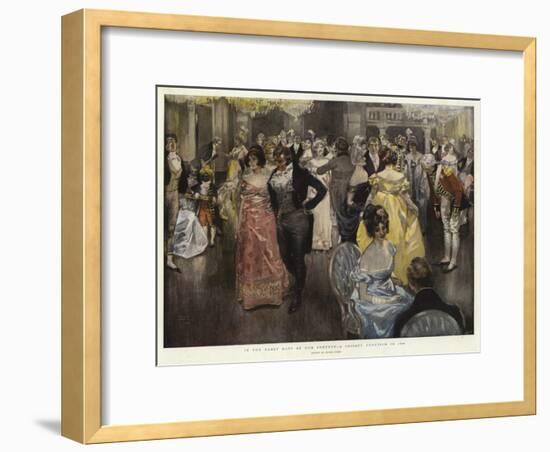 In the Early Days of Our Century, a Society Function in 1800-Frank Craig-Framed Giclee Print