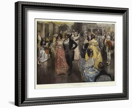 In the Early Days of Our Century, a Society Function in 1800-Frank Craig-Framed Giclee Print