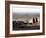 In the Early Morning, a Maasai Herdsboy and His Sister Drive their Flock of Sheep across the Dusty -Nigel Pavitt-Framed Photographic Print