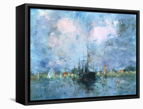 In the Environs of Rotterdam-Lucien Frank-Framed Premier Image Canvas