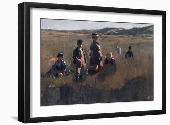 In the Field, C1875-Eastman Johnson-Framed Giclee Print