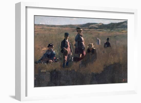 In the Field, C1875-Eastman Johnson-Framed Giclee Print