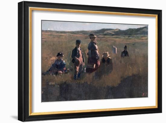 In the Field, C1875-Eastman Johnson-Framed Giclee Print