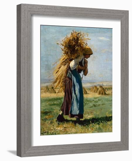 In the Fields, 1887-Julien Dupre-Framed Giclee Print