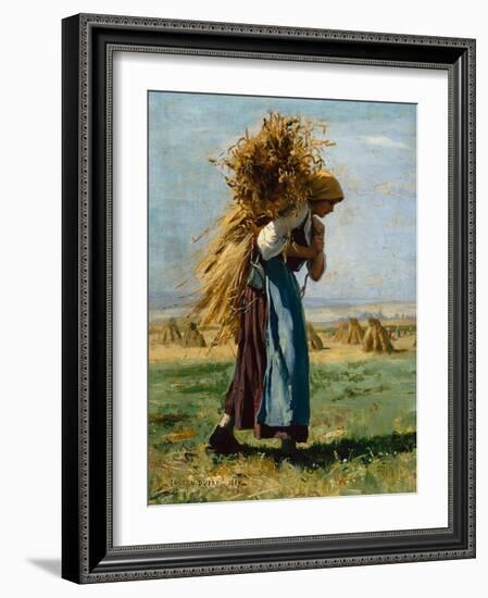 In the Fields, 1887-Julien Dupre-Framed Giclee Print