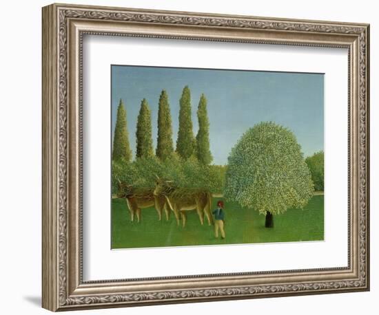 In the Fields, 1910-Henri Rousseau-Framed Giclee Print