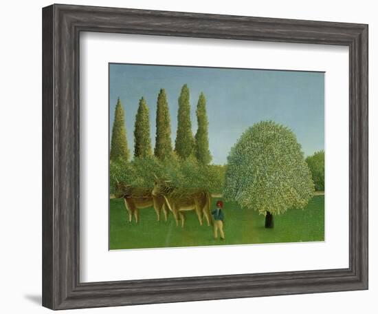 In the Fields, 1910-Henri Rousseau-Framed Giclee Print