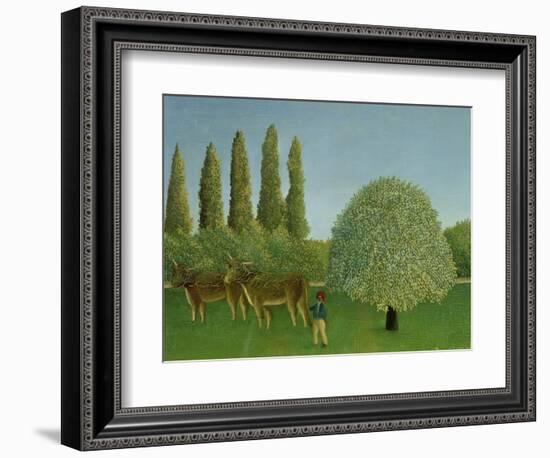 In the Fields, 1910-Henri Rousseau-Framed Giclee Print