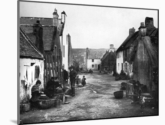 In the Fishertown, Cromarty, Scotland, 1924-1926-Valentine & Sons-Mounted Giclee Print